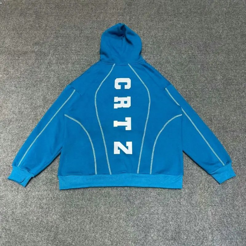 Corteiz Hoodies & Sweatshirts Pullover Hoodie with Contrast Piping and CRTZ Back Print image 4