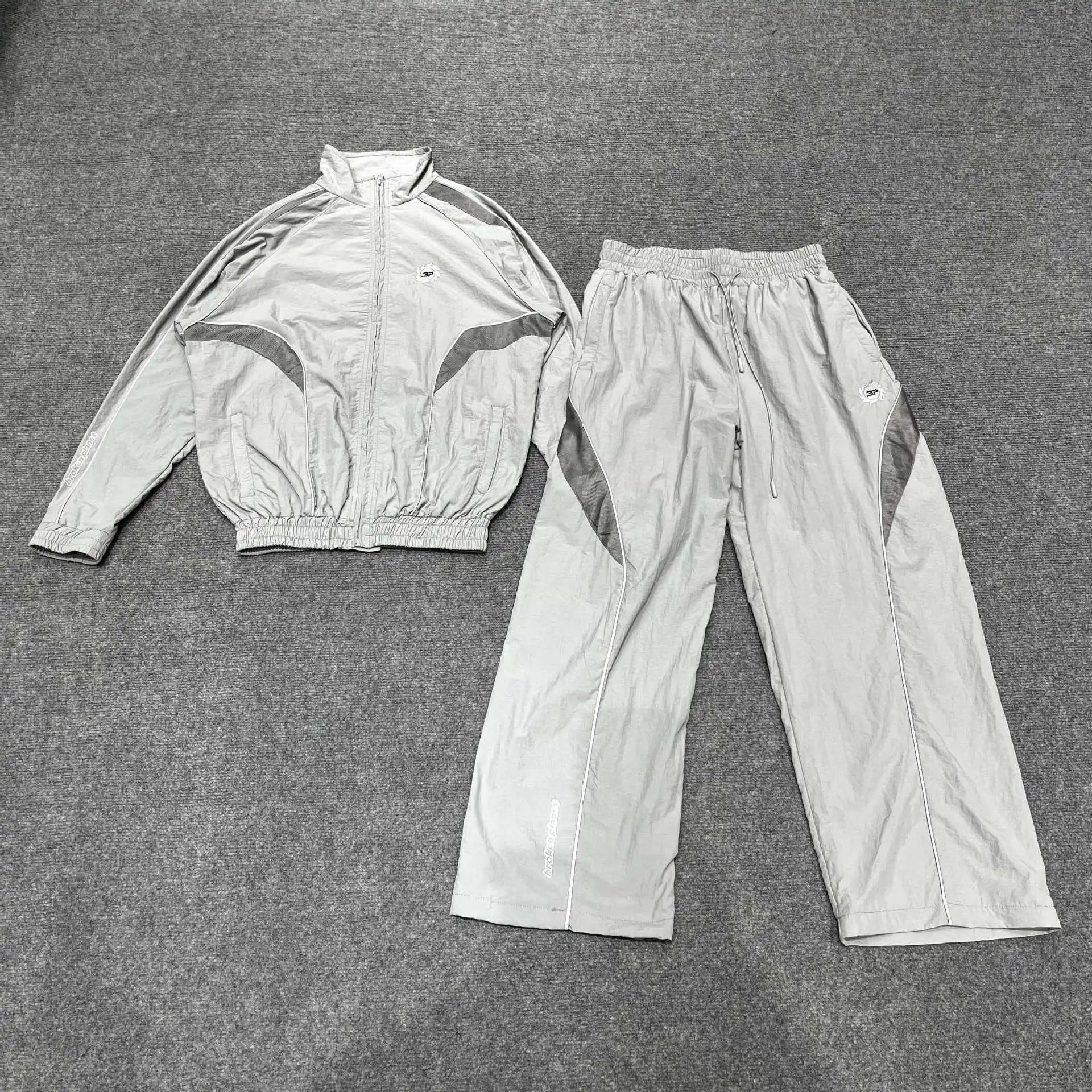 Unisex Track Suit Light Grey Sporty Set