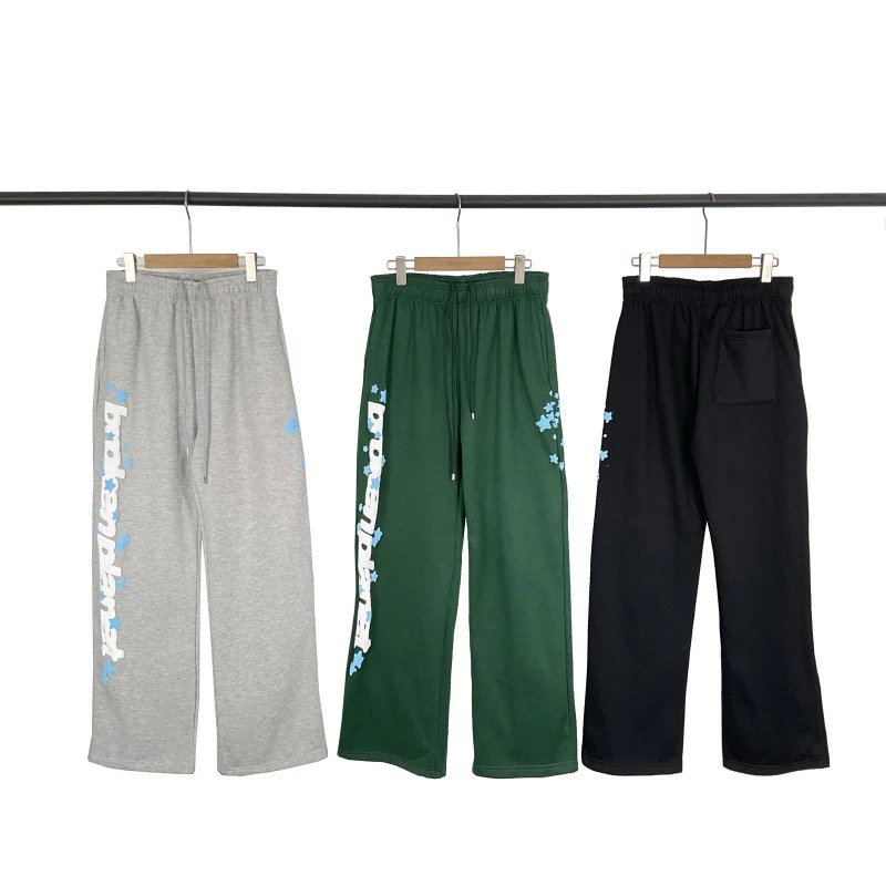 Broken Planet Trousers Fleece straight-leg with raised logo lettering image 2
