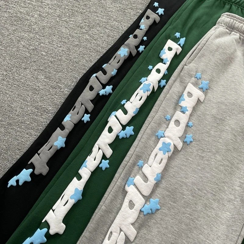 Broken Planet Trousers Fleece straight-leg with raised logo lettering image 3