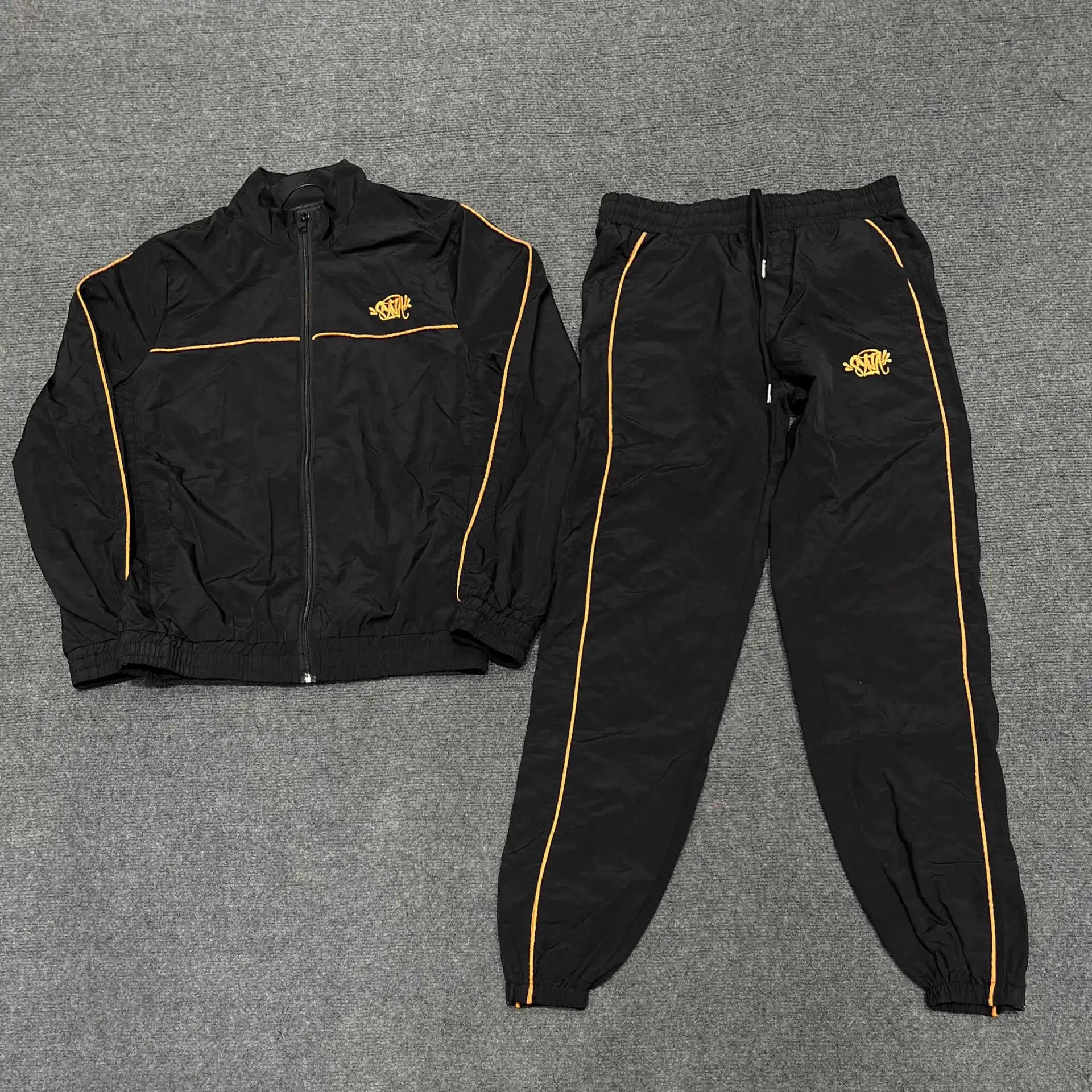 Stylish Track Suit Black Gold Sportswear