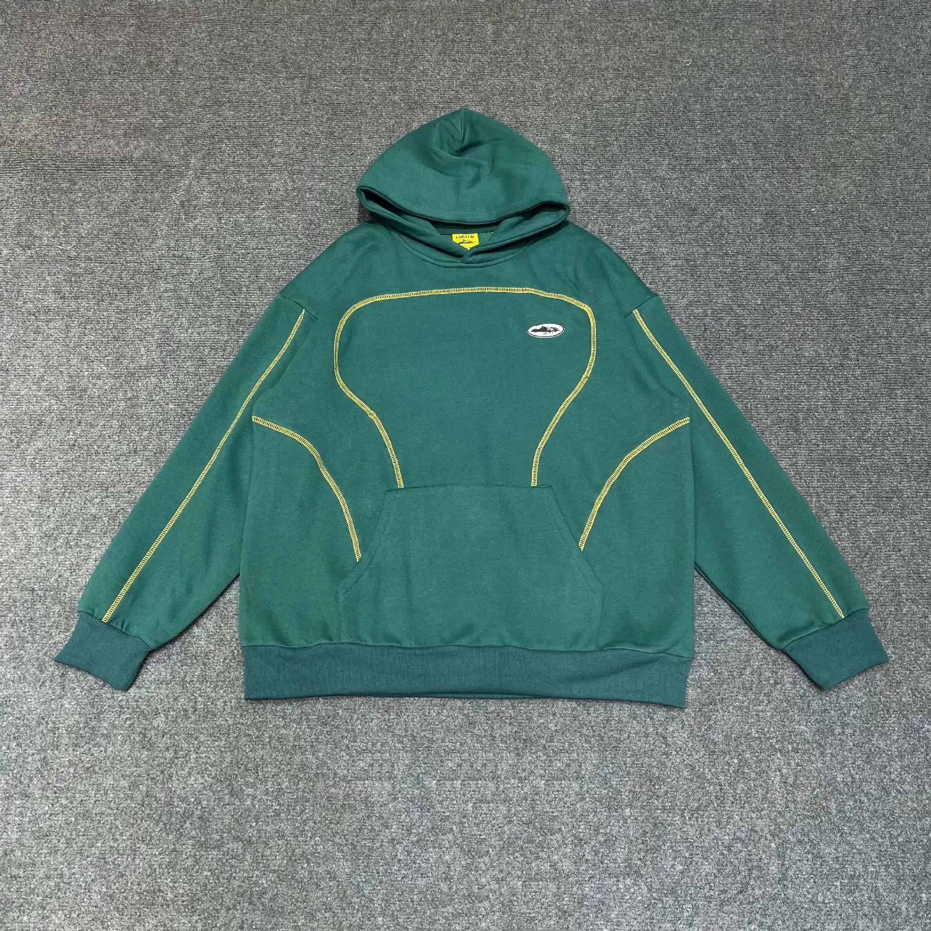 Corteiz Hoodies & Sweatshirts Pullover Hoodie with Contrast Piping and CRTZ Back Print image 2