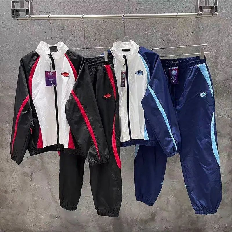 Unisex Track Suit Black Red Sporty