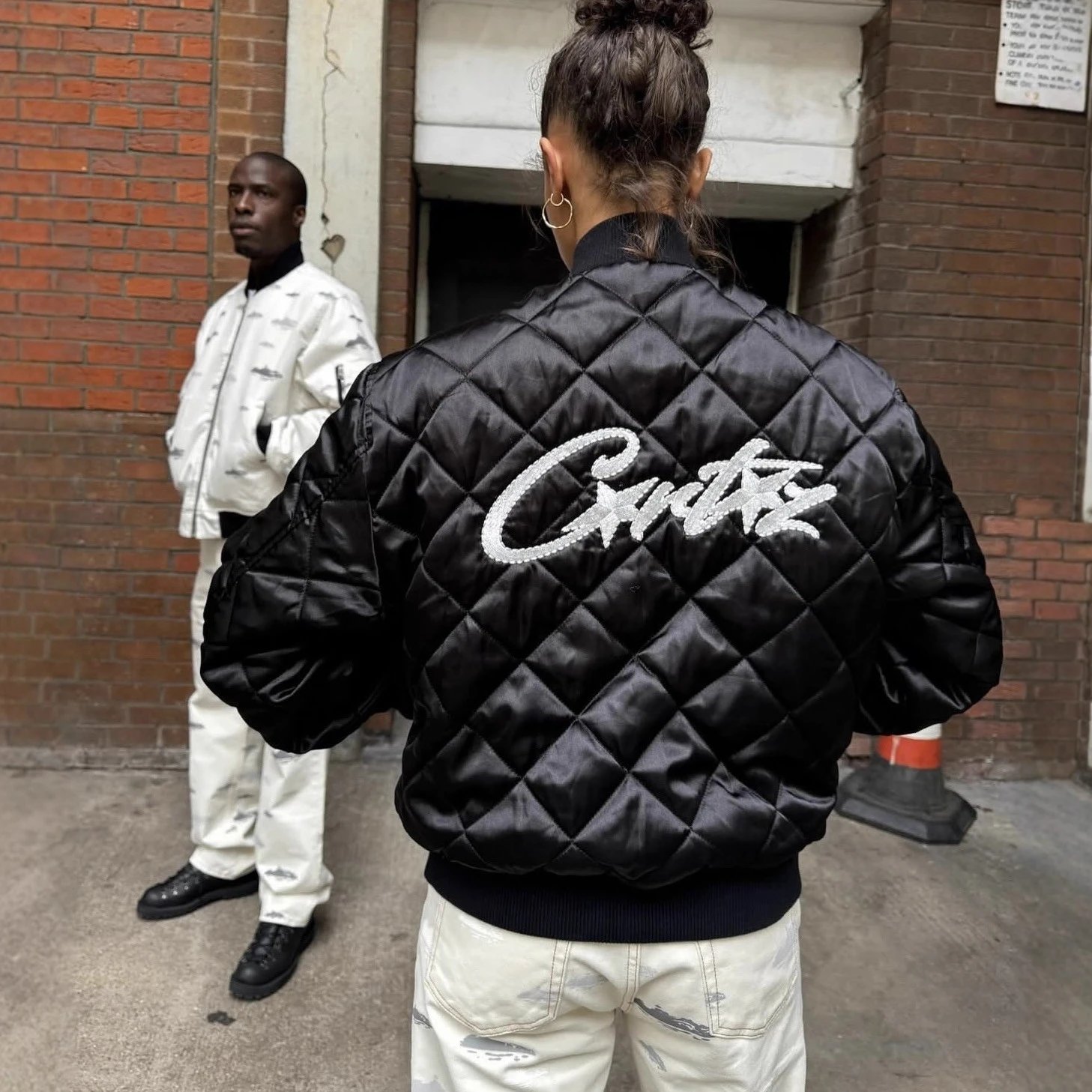 Critz Quilted Black Bomber Jacket