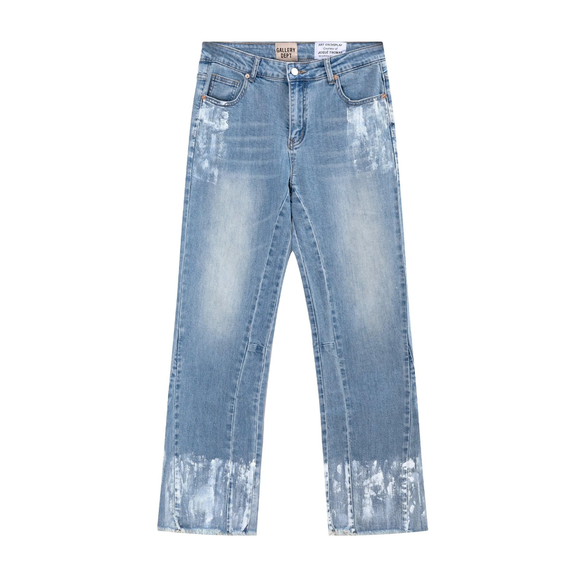 Gallery Dept Art On Display Light Blue Distressed Jeans