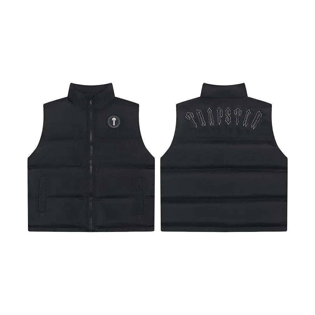 Trapstar Logo Black Puffer Vest