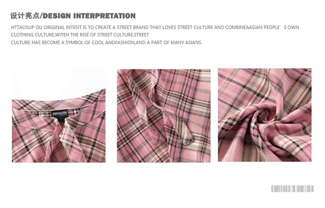 Unisex Plaid Shirt Extender: seller detail photo 4