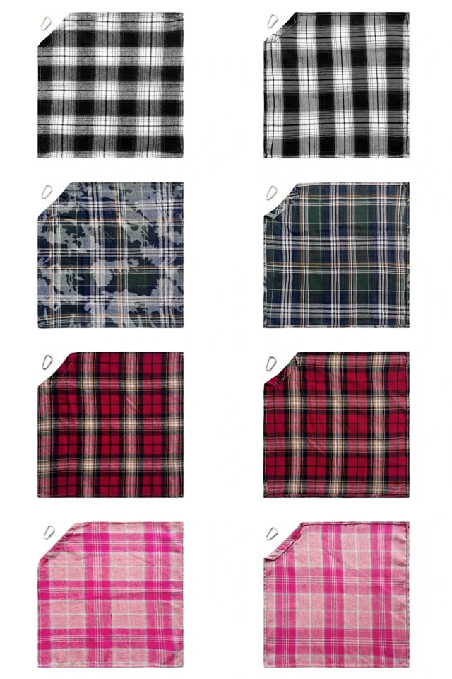 Plaid Waist Accessory Bandana: seller detail photo 8