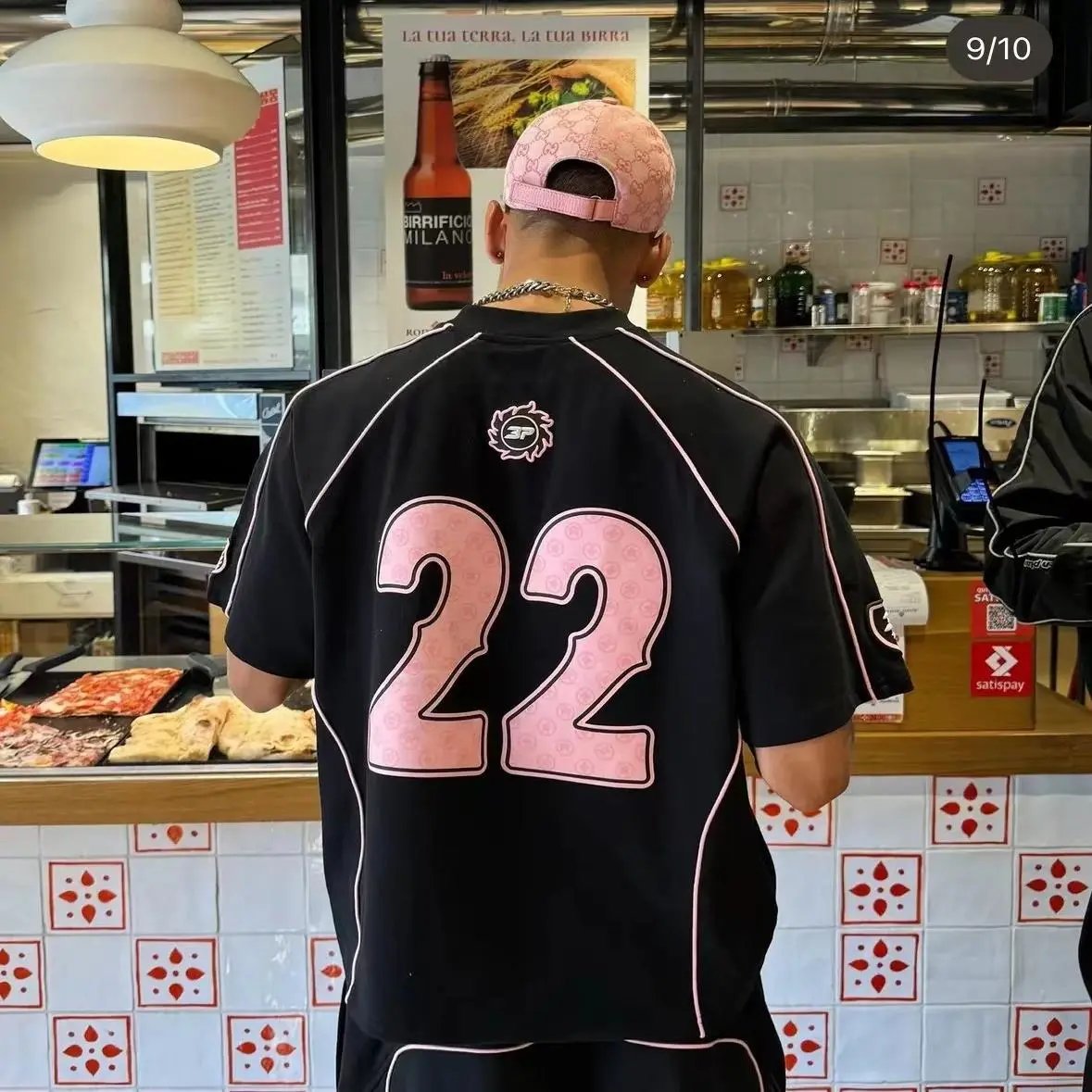 Black and Pink Numbe