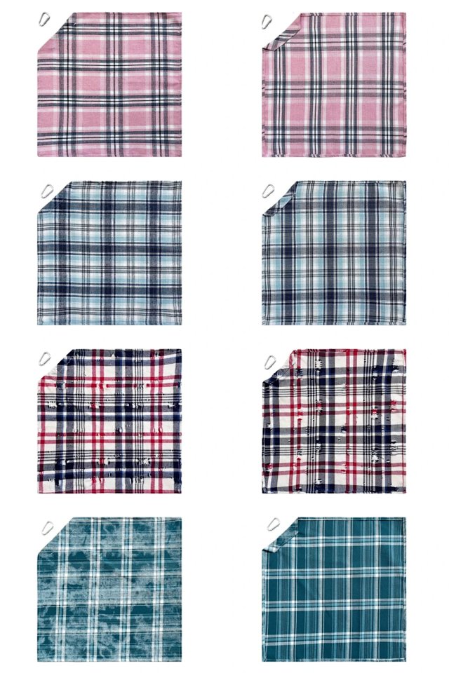 Plaid Waist Accessory Bandana: seller detail photo 7