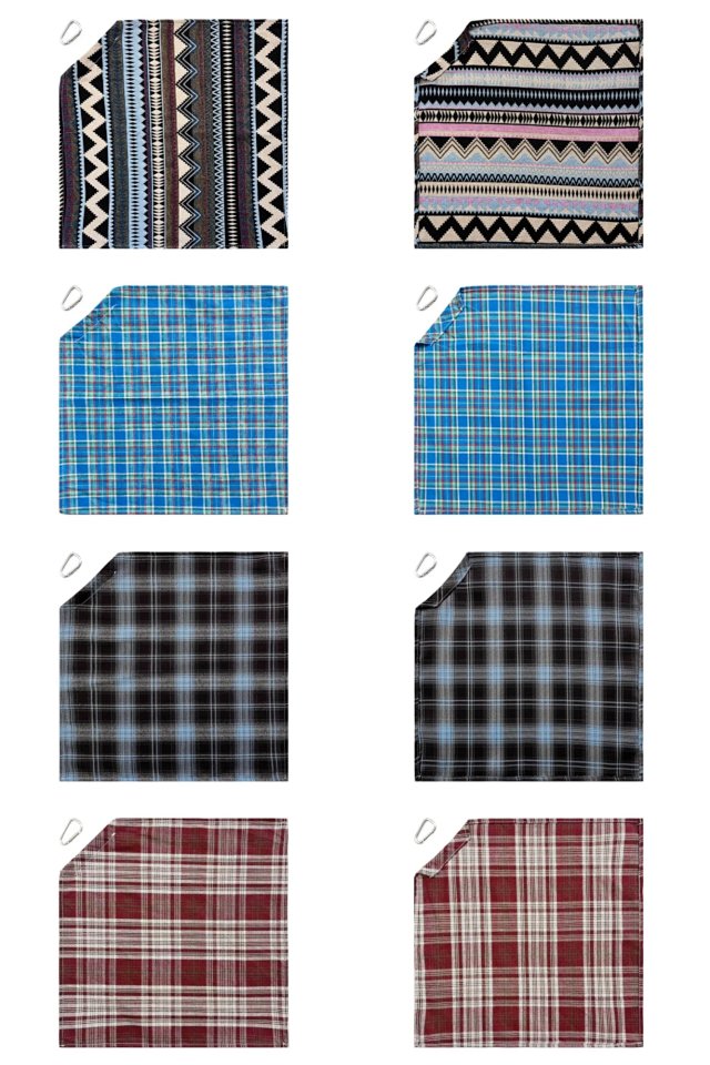 Plaid Waist Accessory Bandana: seller detail photo 13