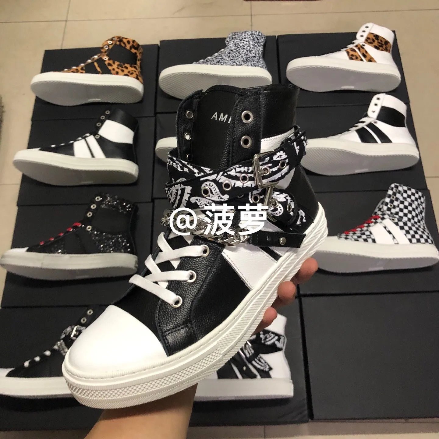 Pineapple Style Patchwork Skate Shoes photo 3