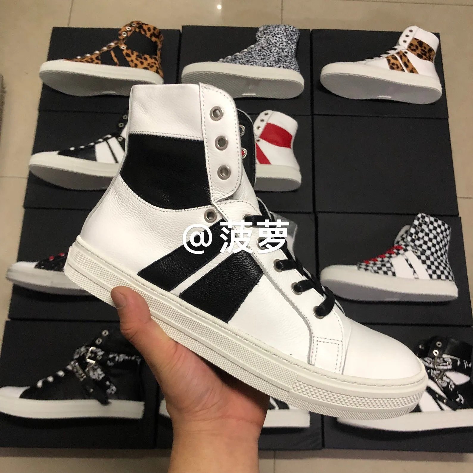 Pineapple Style Patchwork Skate Shoes photo 7