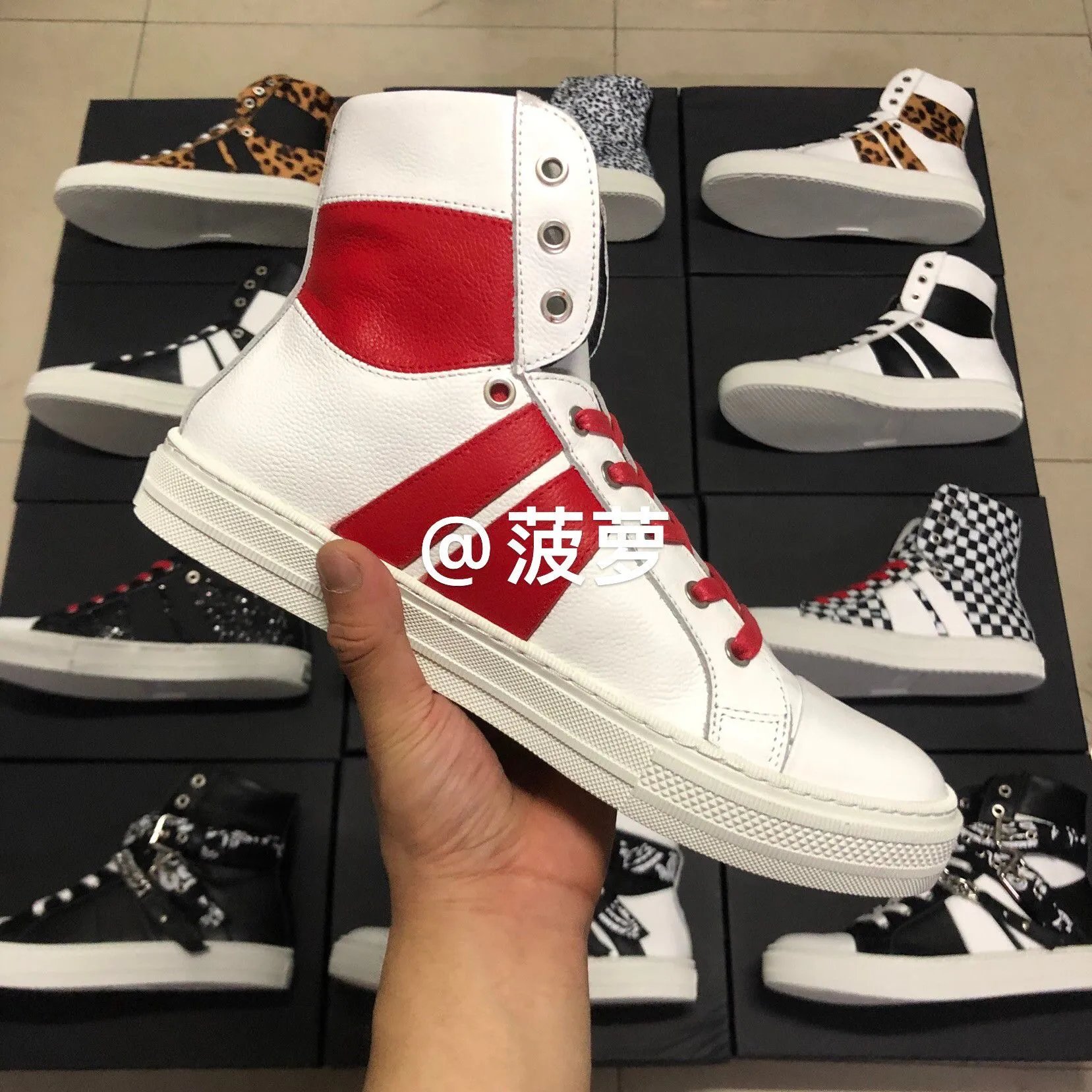 Pineapple Style Patchwork Skate Shoes photo 8