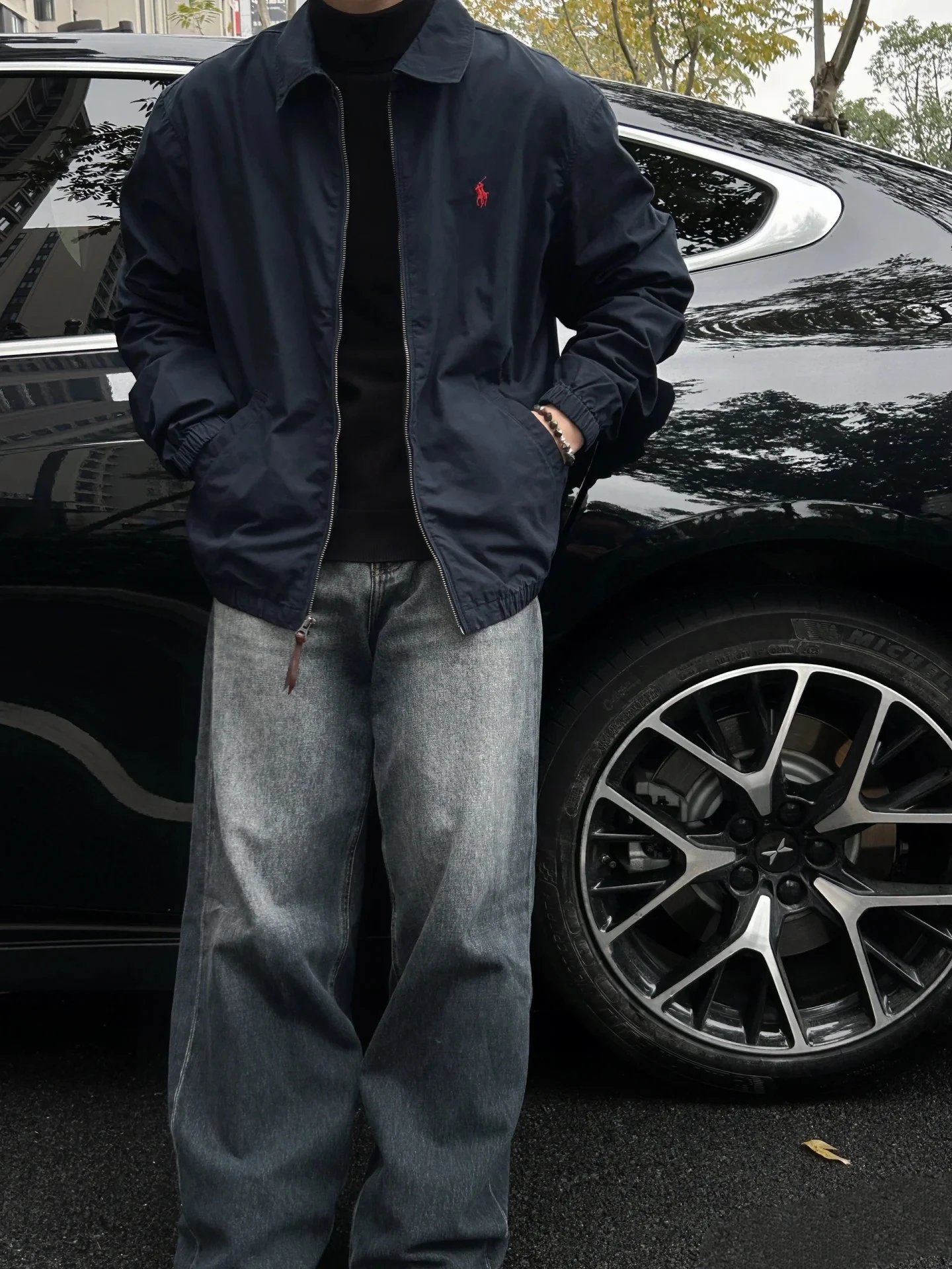 Polo Ralph Lauren Classic Windbreaker Black Jacket - 12