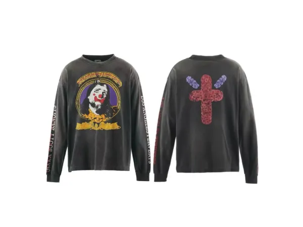 Los Angeles County x Osaka Booty Banjo Long Sleeve T-Shirt Black - 1