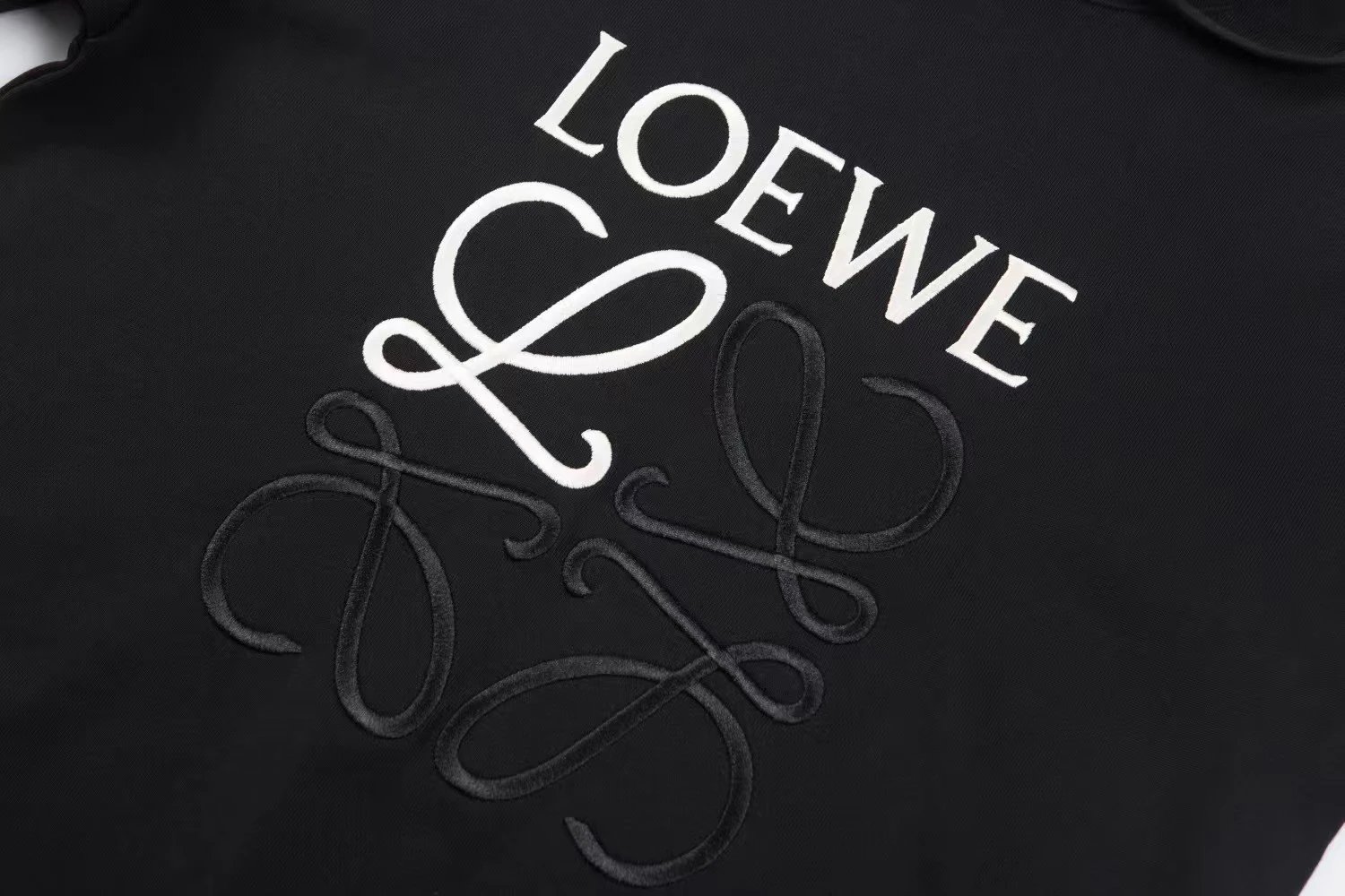 Loewe Anagram Logo Hoodie Black - 16