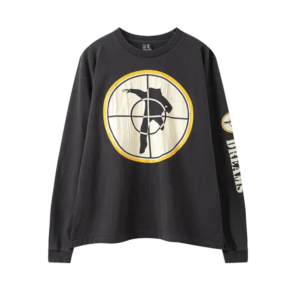 G.I.C. Target Silhouette Black Long-Sleeve Graphic T-Shirt - 1