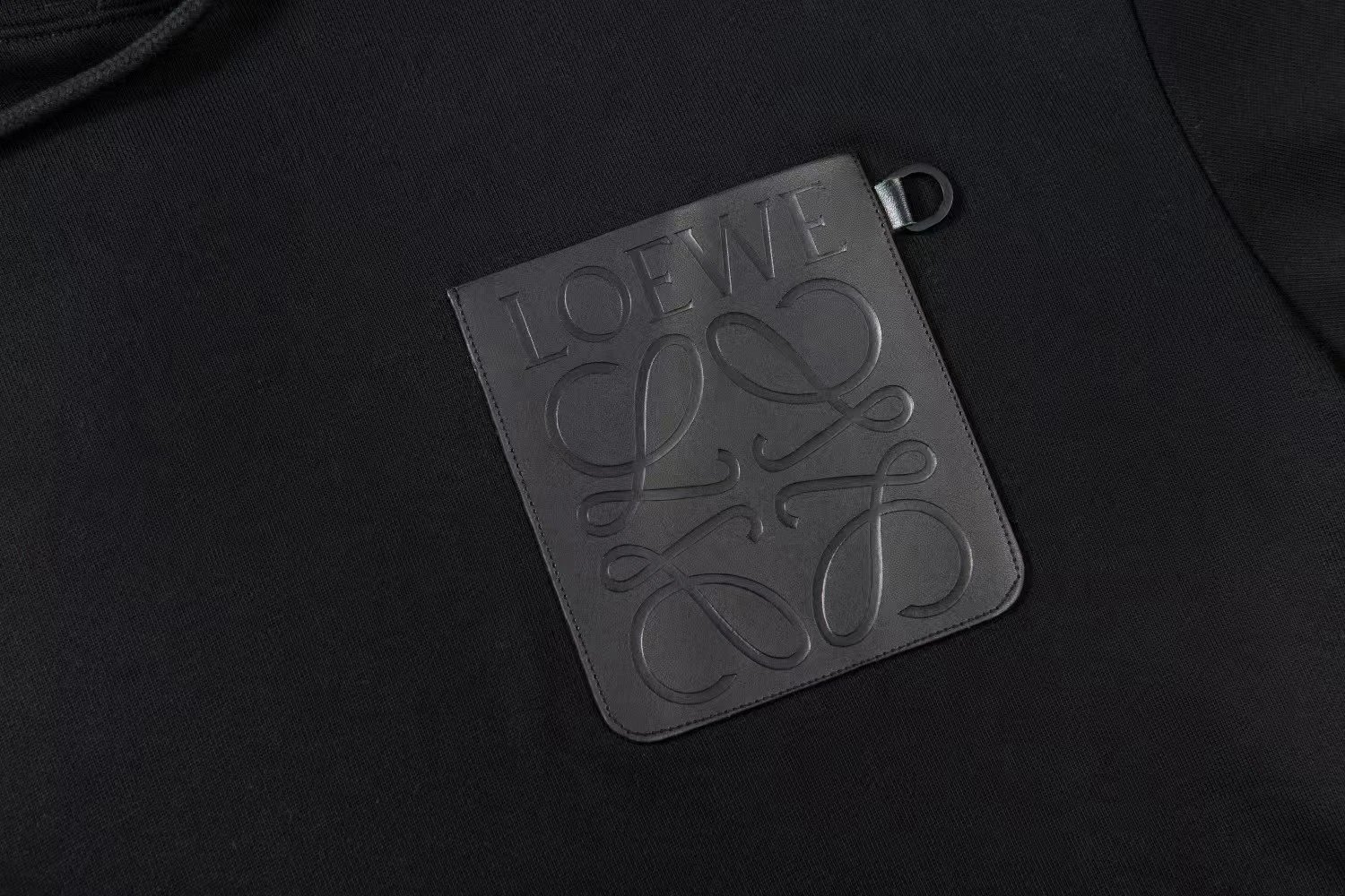 Loewe Anagram Logo Hoodie Black - 19