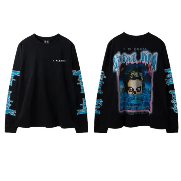 I.M. Gross Saint Kid Graphic Long-Sleeve T-Shirt Black - 1