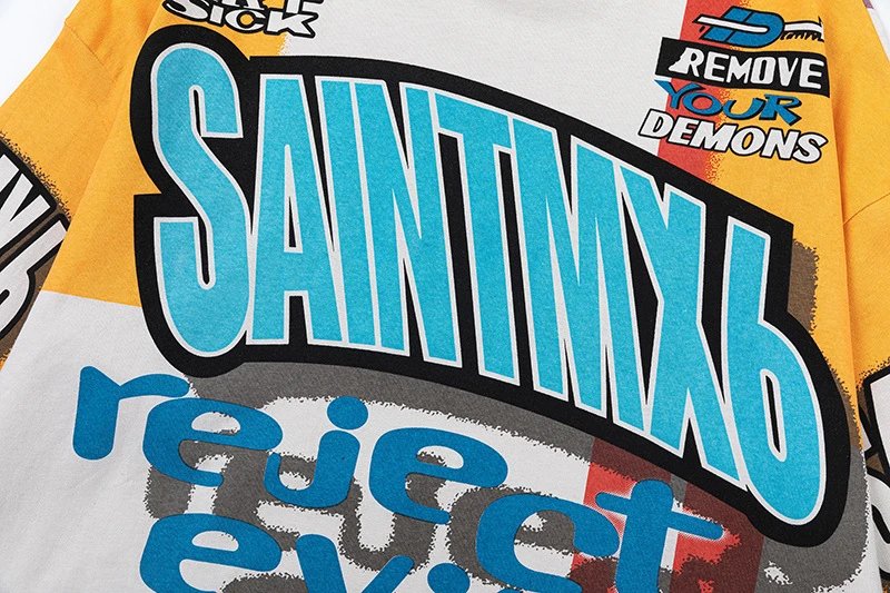 Saint Mx6 x Heart Beat Motocross Jersey Red Black - 16
