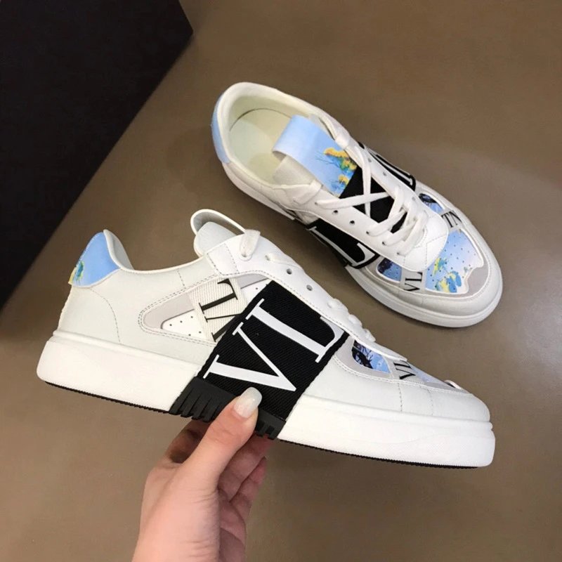 White + Black + Blue