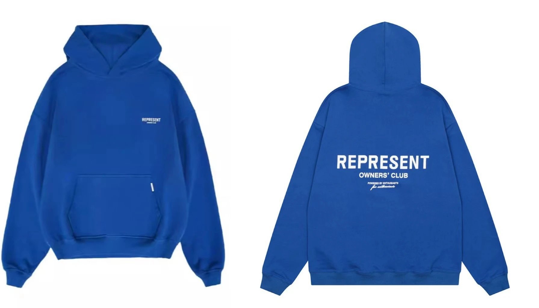 Blue white label
