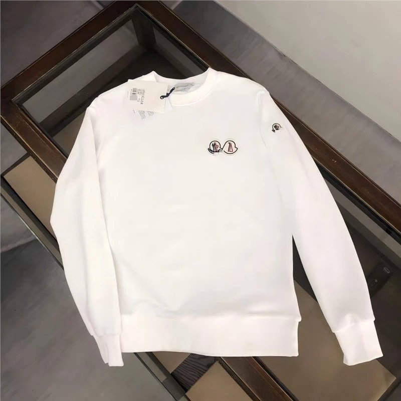 Spring and Autumn New Collection Correct Edition Classic Versatile Embroidered Badge Long Sleeve Hoodie Unisex Casual Wide