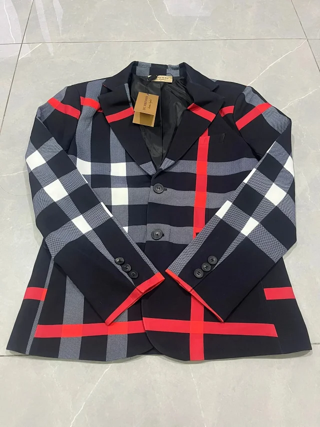 Burberry Blazers Plaid Blazer product detail image 5