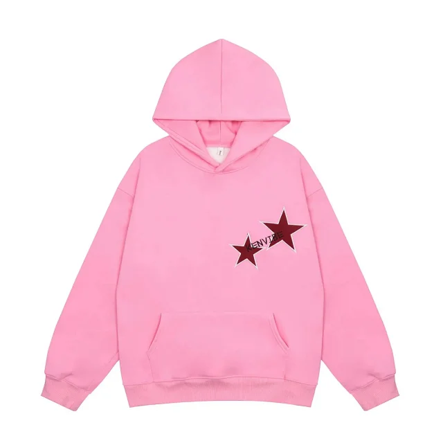 Aelfric Eden Hoodies & Sweatshirts Star Appliqué Pullover Hoodie product detail image 5