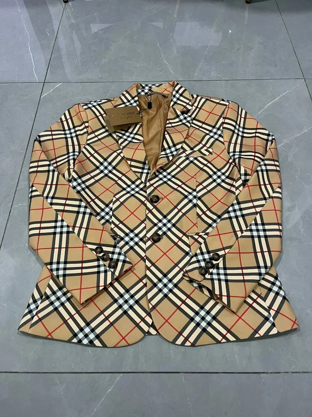 Burberry Blazers Plaid Blazer product detail image 4