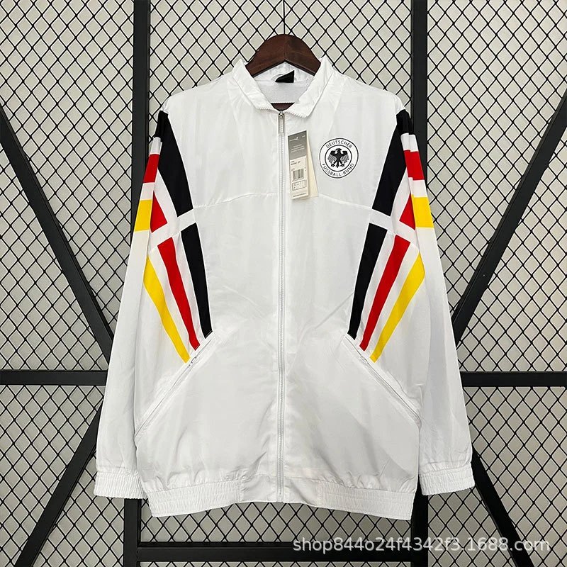 Adidas Germany National Team Windbreaker Black Jacket - 5