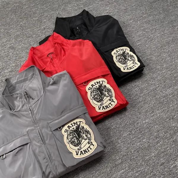 Saint Vanity Windbreaker and Skirt Set Black - 36