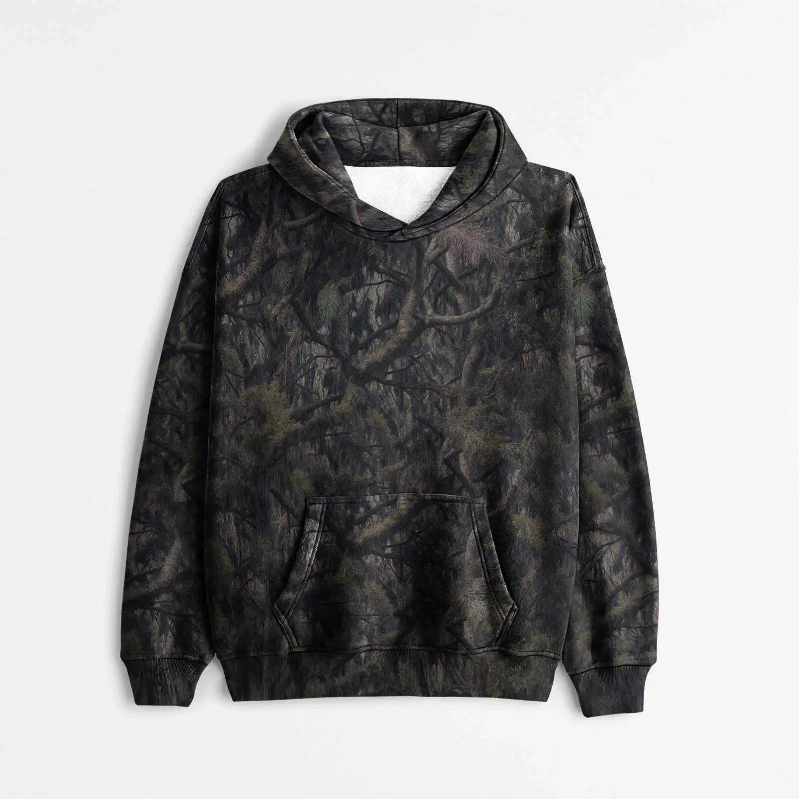 Design Camo Leaf Print Oversized Hoodie - 9