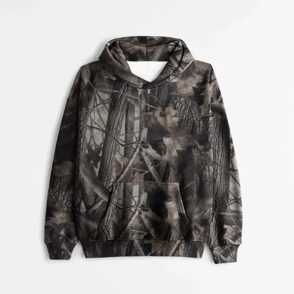 Design Camo Forest Print Hoodie - 1