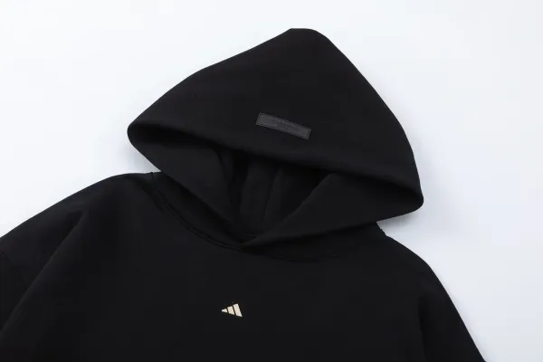 Adidas x Fear of God Essentials Hoodie Black - 12