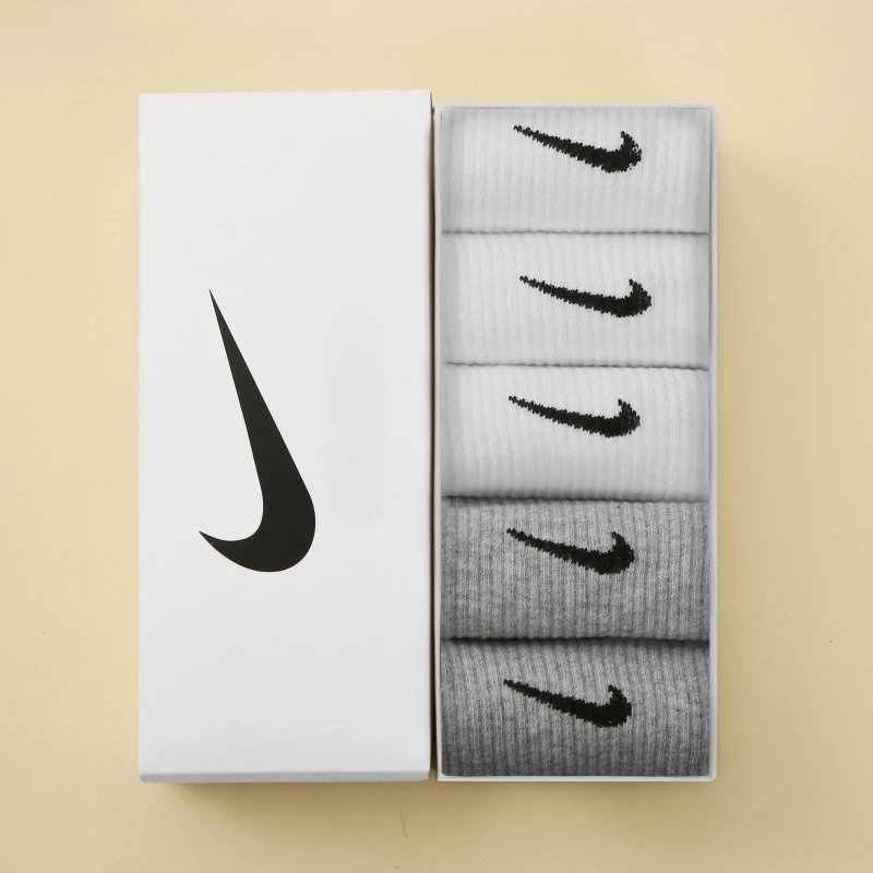 Five pairs set [3 white+2 gray]