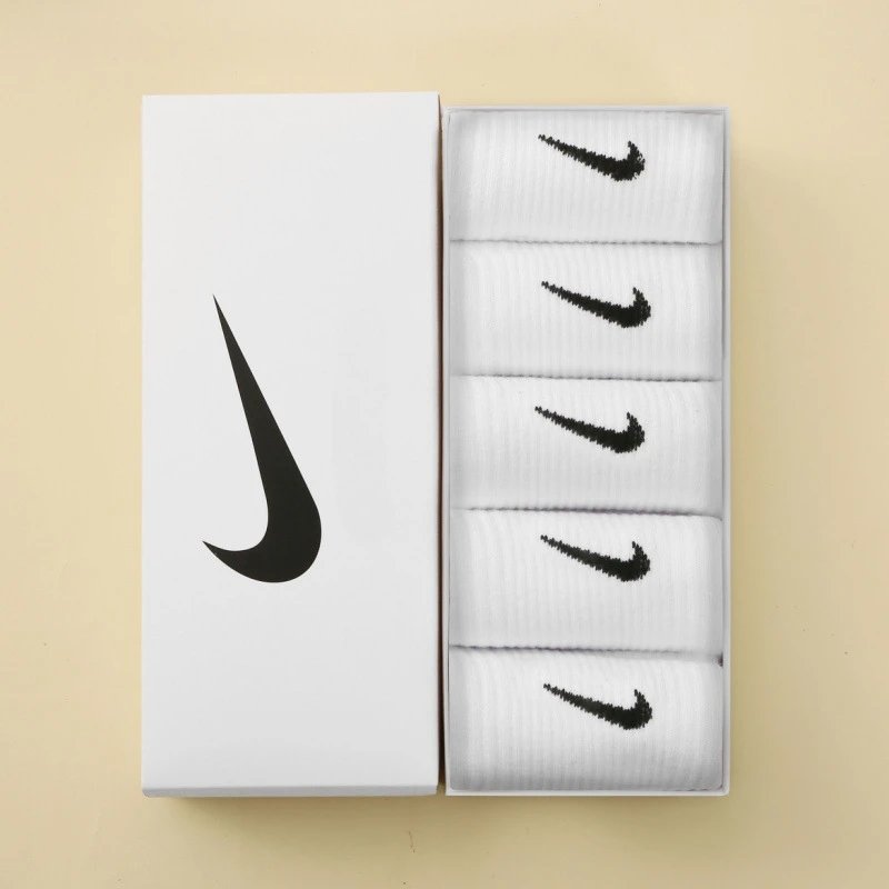 Five pairs set [white]