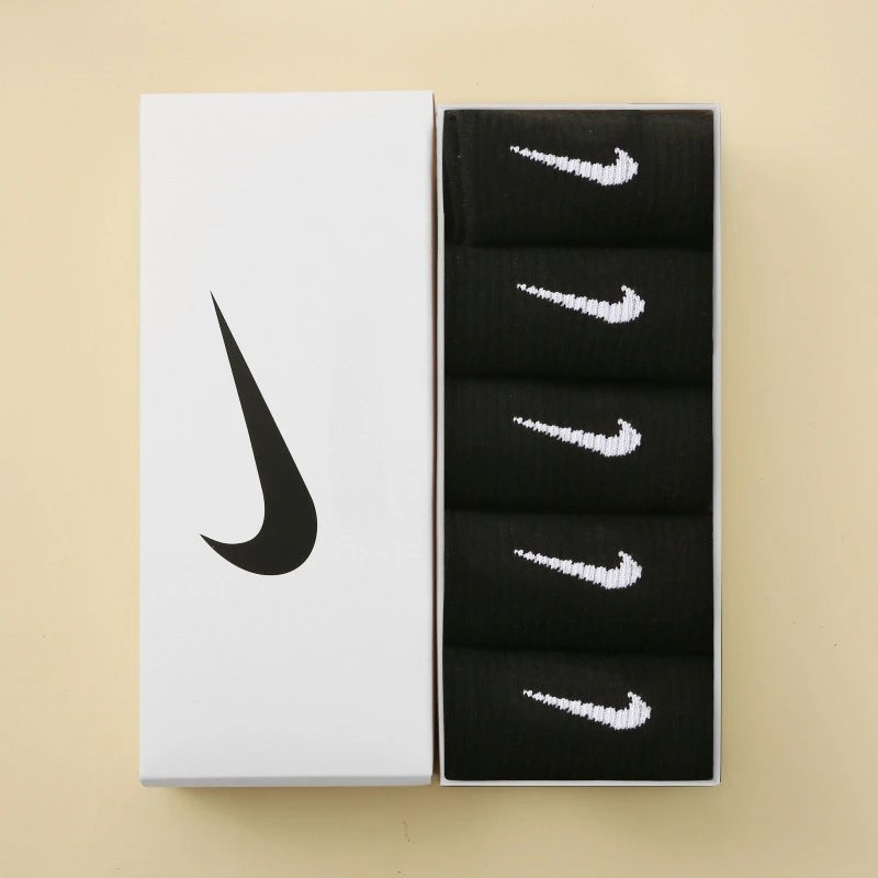 Five pairs set [black]