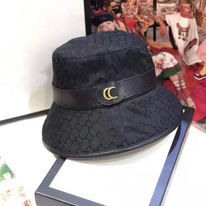Black Double G Bucket Hat