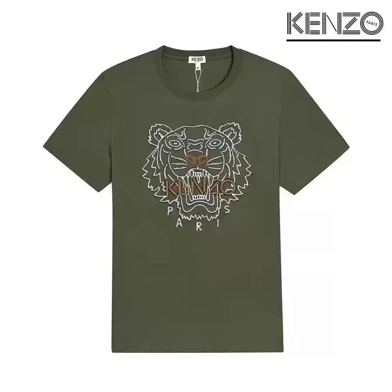 KENZO T-Shirts Tiger Head Graphic — D5-(laogao)004