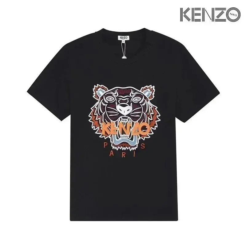 KENZO T-Shirts Tiger Head Graphic — D5-(laogao)003