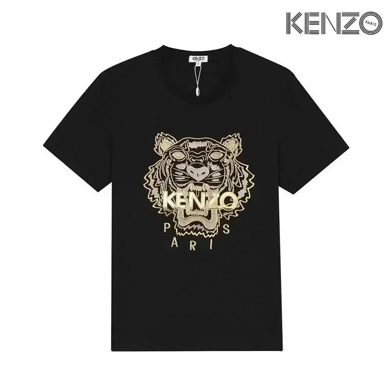 KENZO T-Shirts Tiger Head Graphic — D5-(laogao)013