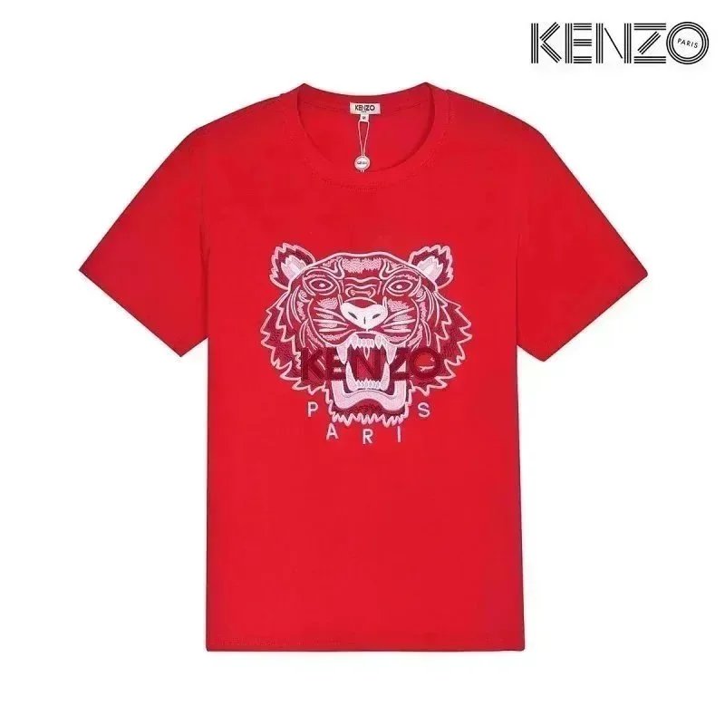 KENZO T-Shirts Tiger Head Graphic — D5-(laogao)033
