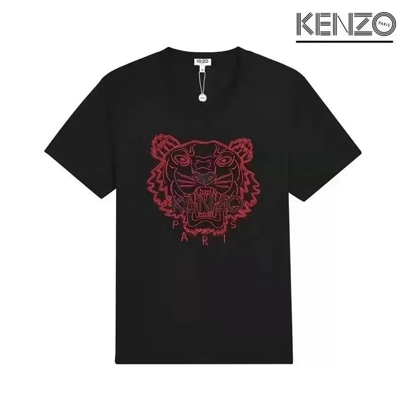KENZO T-Shirts Tiger Head Graphic — D5-(laogao)037