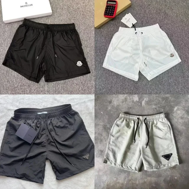 Prada Swimwear Drawstring Swim Shorts with Triangle Logo Patch product detail image 1