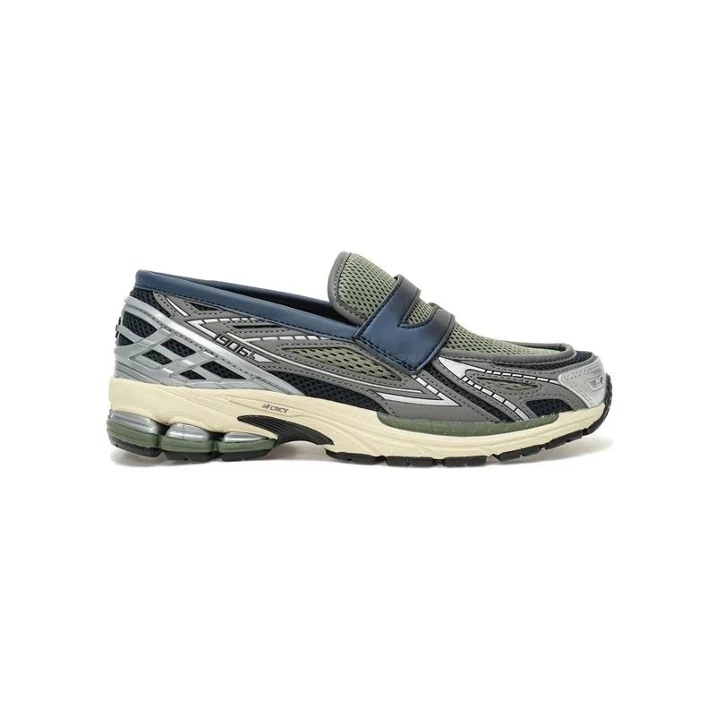 Unbranded Sneakers Mesh Hook-and-Loop — 06 Metal Silver Pine Green Blue