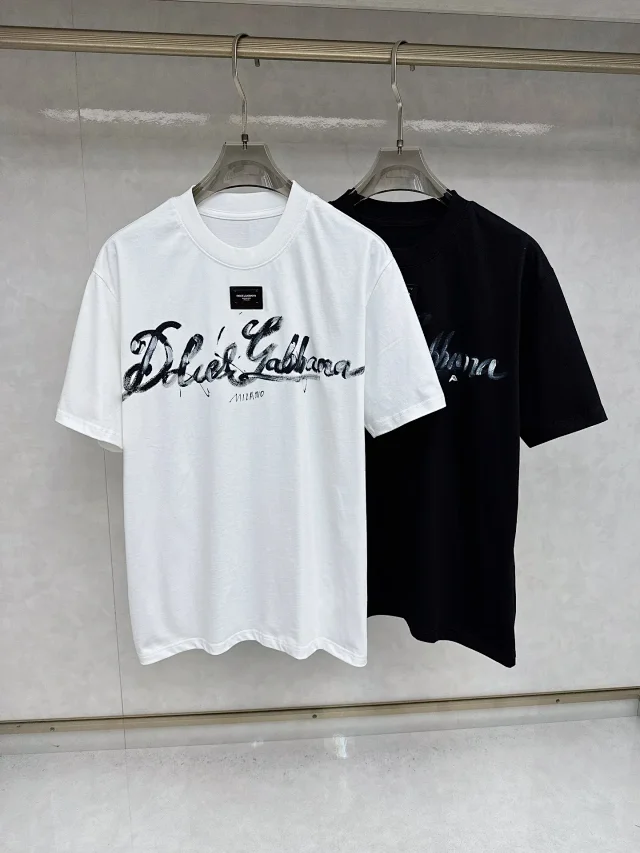 Dolce & Gabbana T-Shirts Logo graphic short-sleeve T-shirt product detail image 2