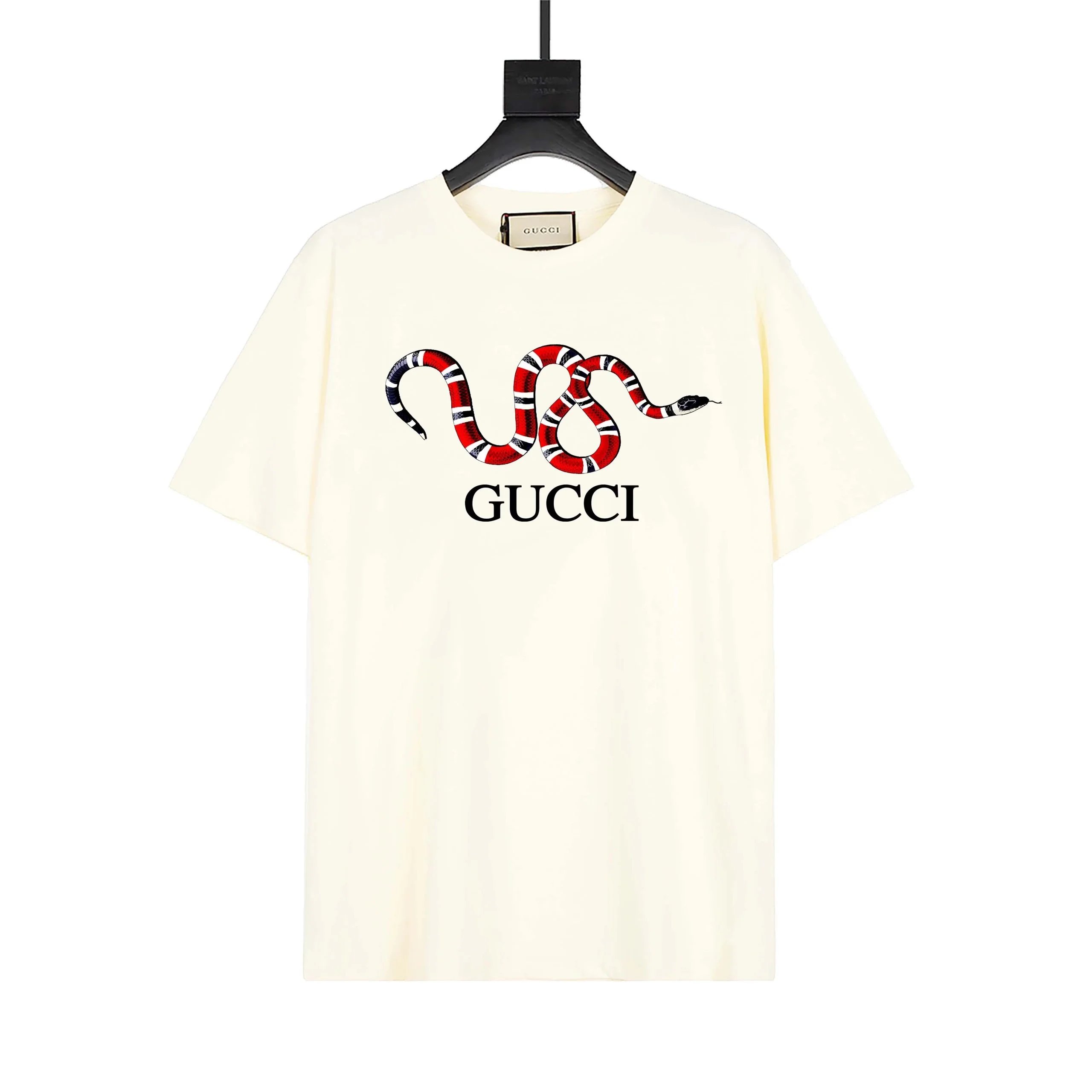 Gucci T-Shirts Short-Sleeve Snake Graphic — 7