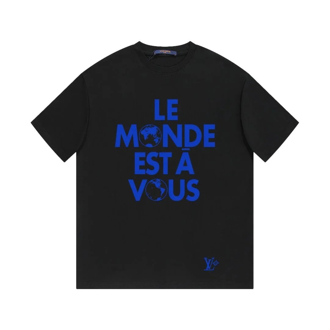 Louis Vuitton T-Shirts Short-Sleeve LV Logo Print image 13